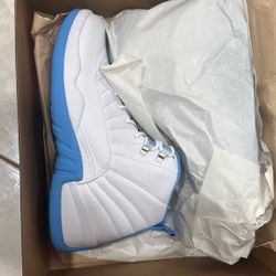 Air Jordan 12 White University Blue Carolina