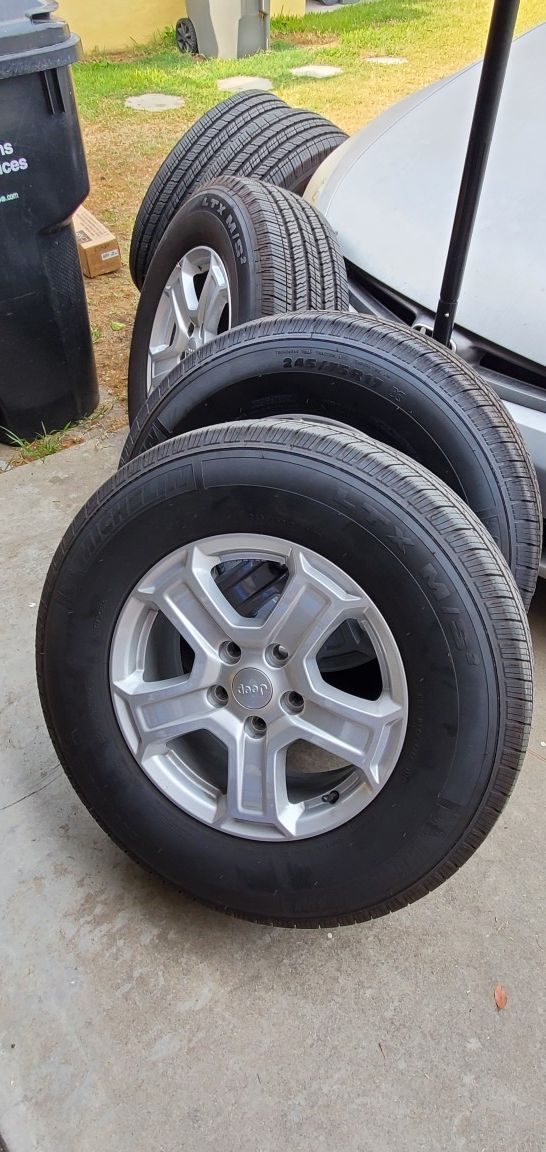 Jeep wrangler wheel and tires for sale
