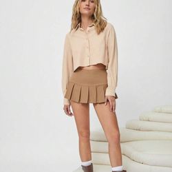 Cropped Button Up 