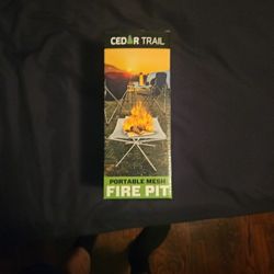 Cedar Trail Portable Mesh Fire Pit
