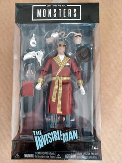 Universal Monsters The Invisible Man Action Figure 6" Jada Toys New