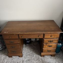 Wood desk