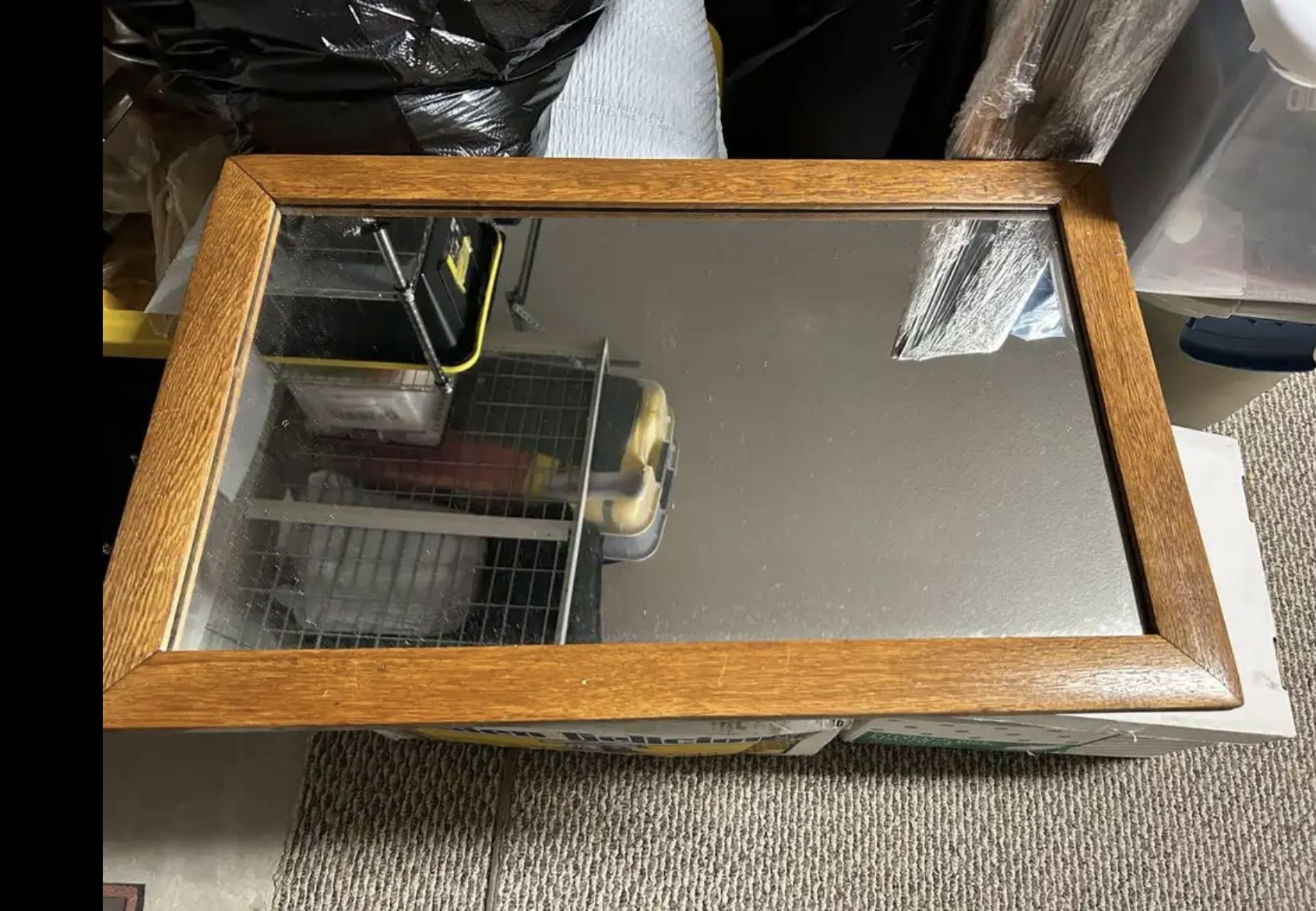 Antique Oak Mirror