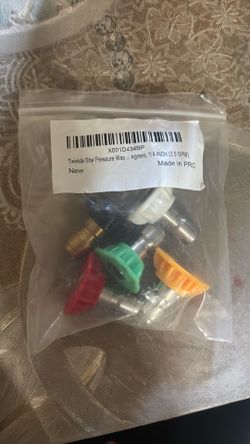 Twinkle Star Pressure Washer Nozzle Tips Set