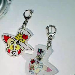 Hazbin Hotel Lucifer Keychain Shaker