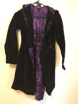 Used XS The Nightmare Before Christmas Jack Skellington Trench Coat