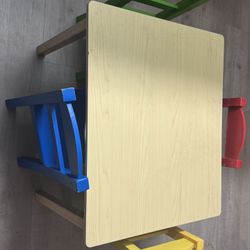 4 Chair Kids Table