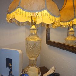 Vintage Crystal Lamp 