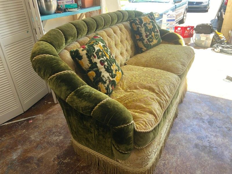 Vintage Velvet Couch