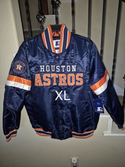 STARTER HOUSTON ASTROS INSULATED SNAP ON JACKET 