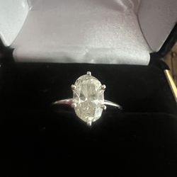 Solitaire Marquis Cut Diamond Ring