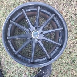 Rohanna RC10  Concave Black Machine Wheels 