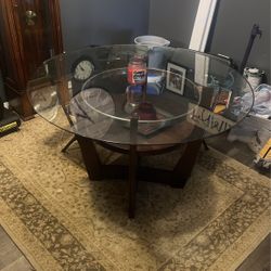 Circle glass Dining Room Table