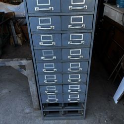 Metal Cabinet With Sliding Drawers