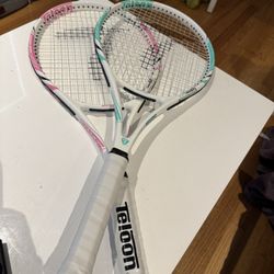 Teloon Tennis Rackets for Adults 2 pcs Recreational -27 inch Tennis Racquets