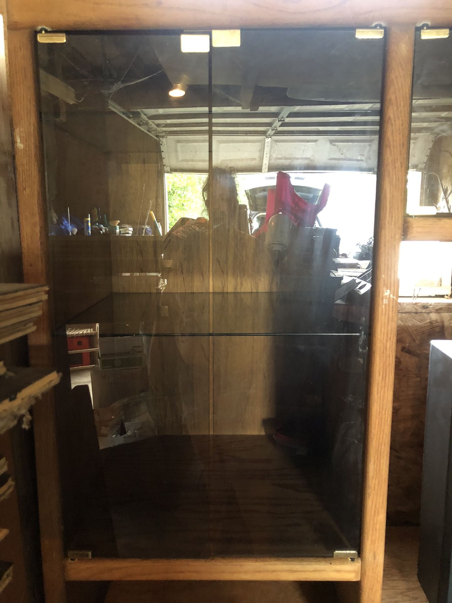 Solid Oak Entertainment Center Furniture