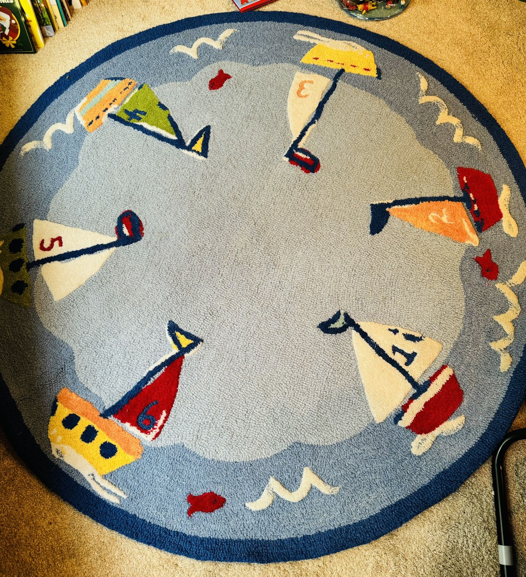 Pottery Barn Kids Sailboat Area Rug Adorable