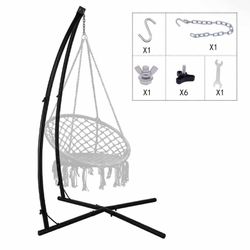 Hammock chair Stand, Heavy Duty Steel Solid Hammock Rack Stand, Adjustable Height, for Hanging Chairs,Tree tent，Loungers, Air Porch, Swings , Indoor/O