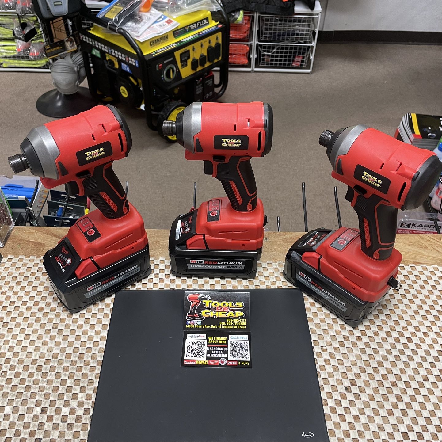 CORDLESS IMPACT DRIVER ( Tool Only ) $69 Each. ( Compatible With M18 Milwaukee Batteries )