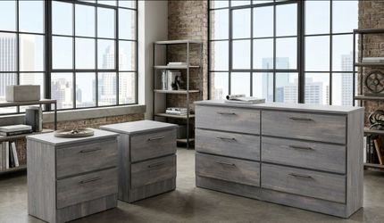 Dresser And 2 Nightstands  - Cómoda Y 2 Mesitas de noche