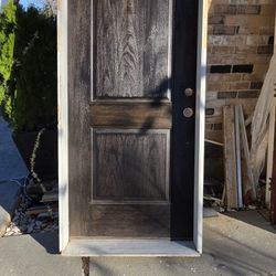 36x80 Front Door , Left Swing , Framed , Ready To Install
