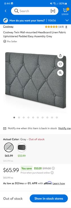 Wall Mounted Headboard- Twin