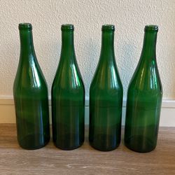 Green Glass Bottles 