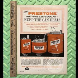 Original 1965 Prestone Antifreeze Print Ad