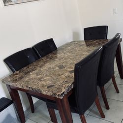 5 top marble table