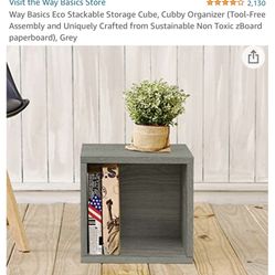 (2) Way Basics Eco Stackable Storage Cube