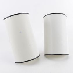 Ron Rezek Vintage Pair Of Perforated Metal Scones