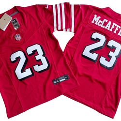 Embroidered nfl san francisco 49ers San Francisco 49ers 23# McCaffrey football shirt