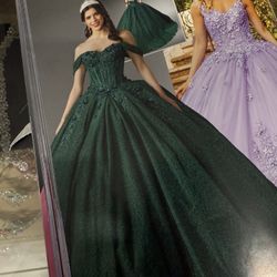 Emerald Green Quinceanera Dress