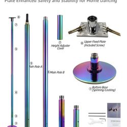 Unopened Colorful Dance Pole