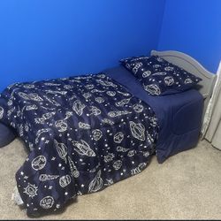 Gray Toddler Bed With Mattress Included 