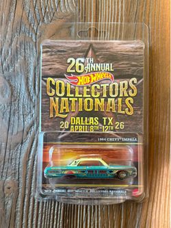 2026 Hot Wheels 26th Nationals Dallas TX Convention Dinner 64 Chevy Impala #2446