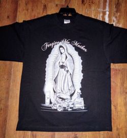 T Shirt With Design Of LA Virgen DE GUADALUPE