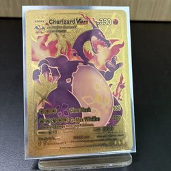 Purple Charizard VMax Golden Orica Imitation Card