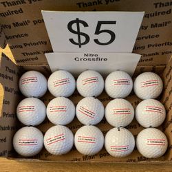 15 Nitro Crossfire Golf Balls