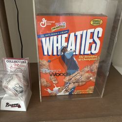 Signed Tiger Woods Wheaties Box