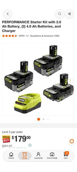 Ryobi batterys