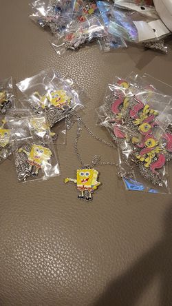 Sponge Bob or my little pony necklaces