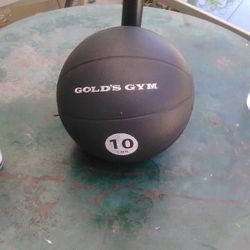 Good Golds Gym 10 Pound Ball , Perfect For Basket Ball Or Soccer Work Out 