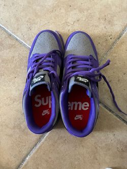 Nike x Supreme Purple & Grey SBs