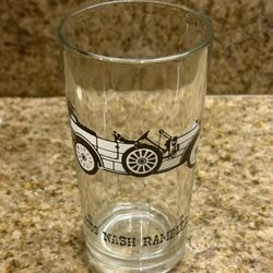 Rare Hazel Atlas Vintage Glass Featuring 1909 Nash Rambler 