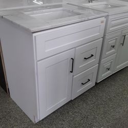 30 Inches White Vanity  For Bathroom  With Top 20 Discount 