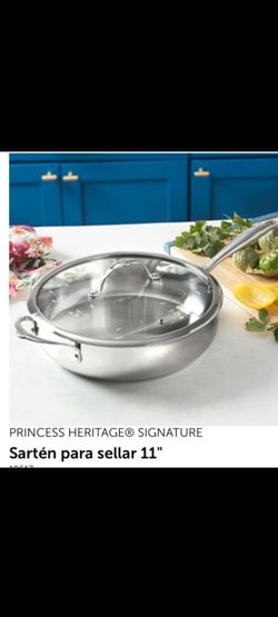 SARTEN DE 11" CLÁSICO DE ACERO INOXIDABLE PRINCESS HOUSE 🌹⚘️