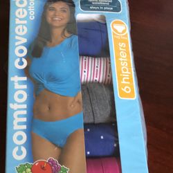 Female Cotton hipsters, 6 item for $22
