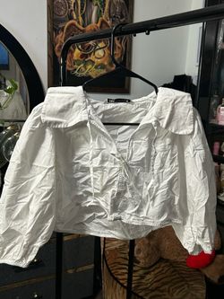 White Zara shirt