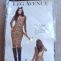 Halloween Cougar Costume Size S/M, P/M